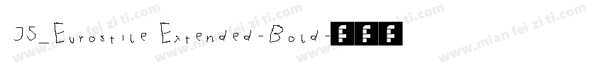 JS_Eurostile Extended-Bold字体转换